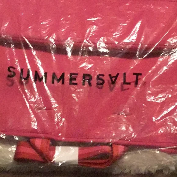 Summersalt pink and red tote bag NWT - Picture 3 of 4